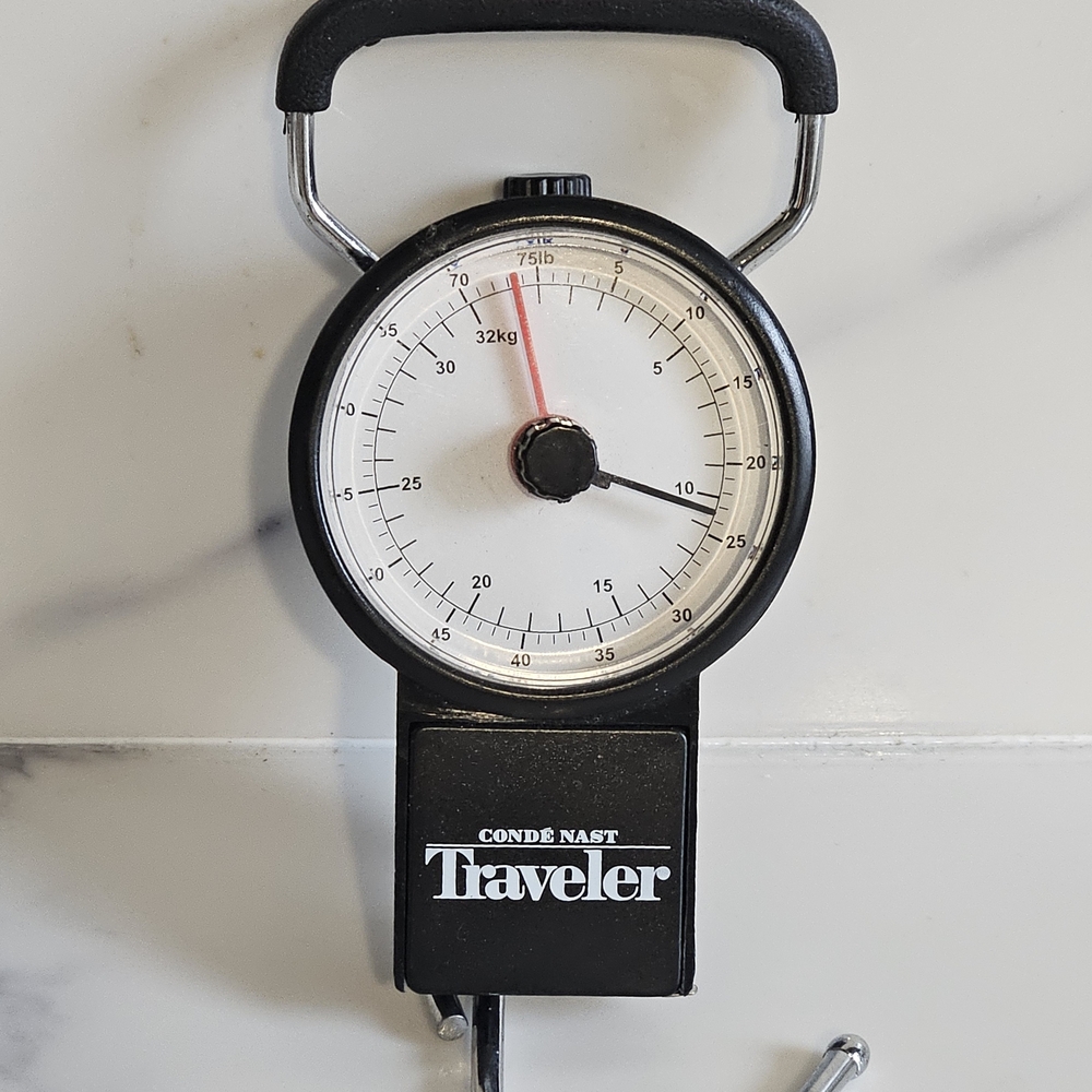 NEW - Conde Nast Traveler Metal Luggage Scale